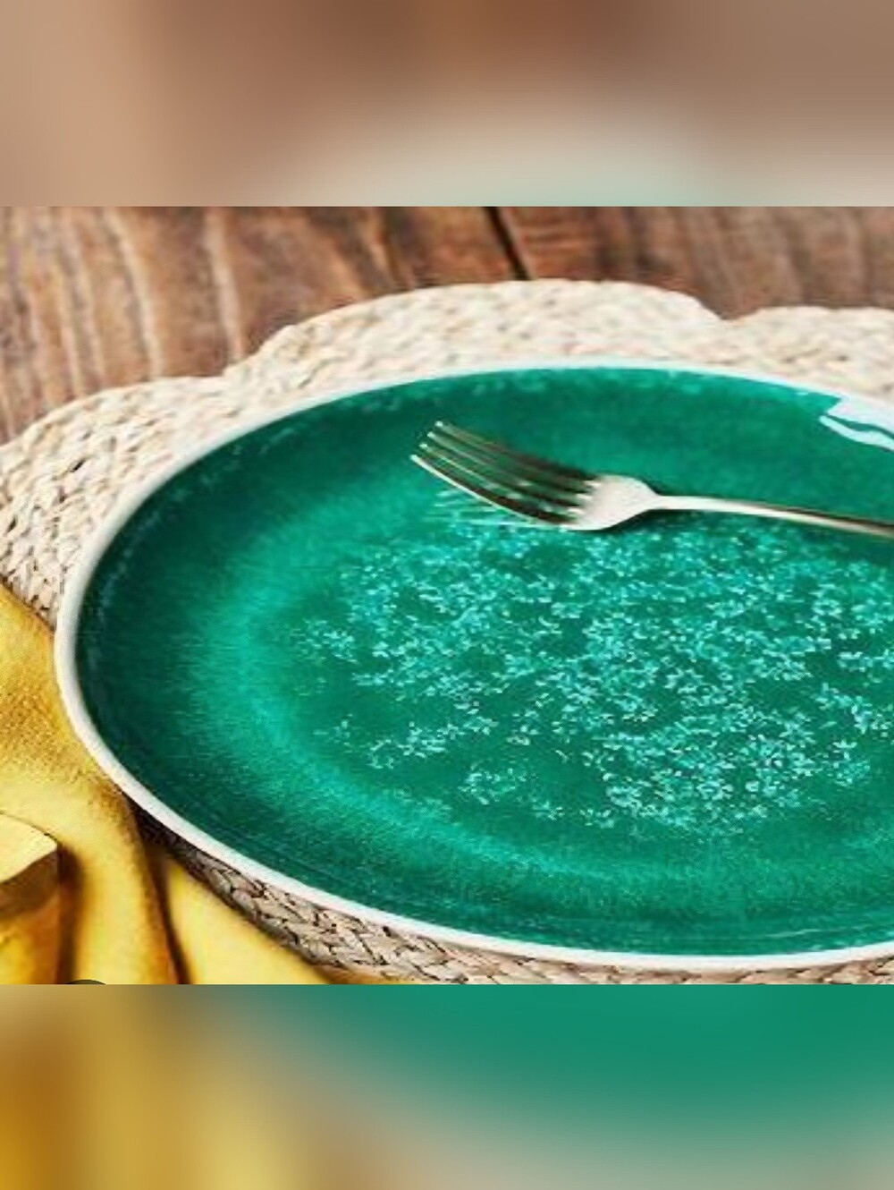 Anthropologie, Dakota Melamine Dinner Plates, Set of 4 In Emerald